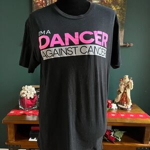 Black Short Sleeve Tee - I'm a Dancer Against Cancer
